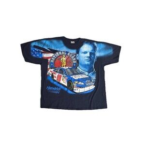 Vintage Y2K Dale Earnhardt Jr National Guard Chase Shirt Size 3XL Nascar AOP